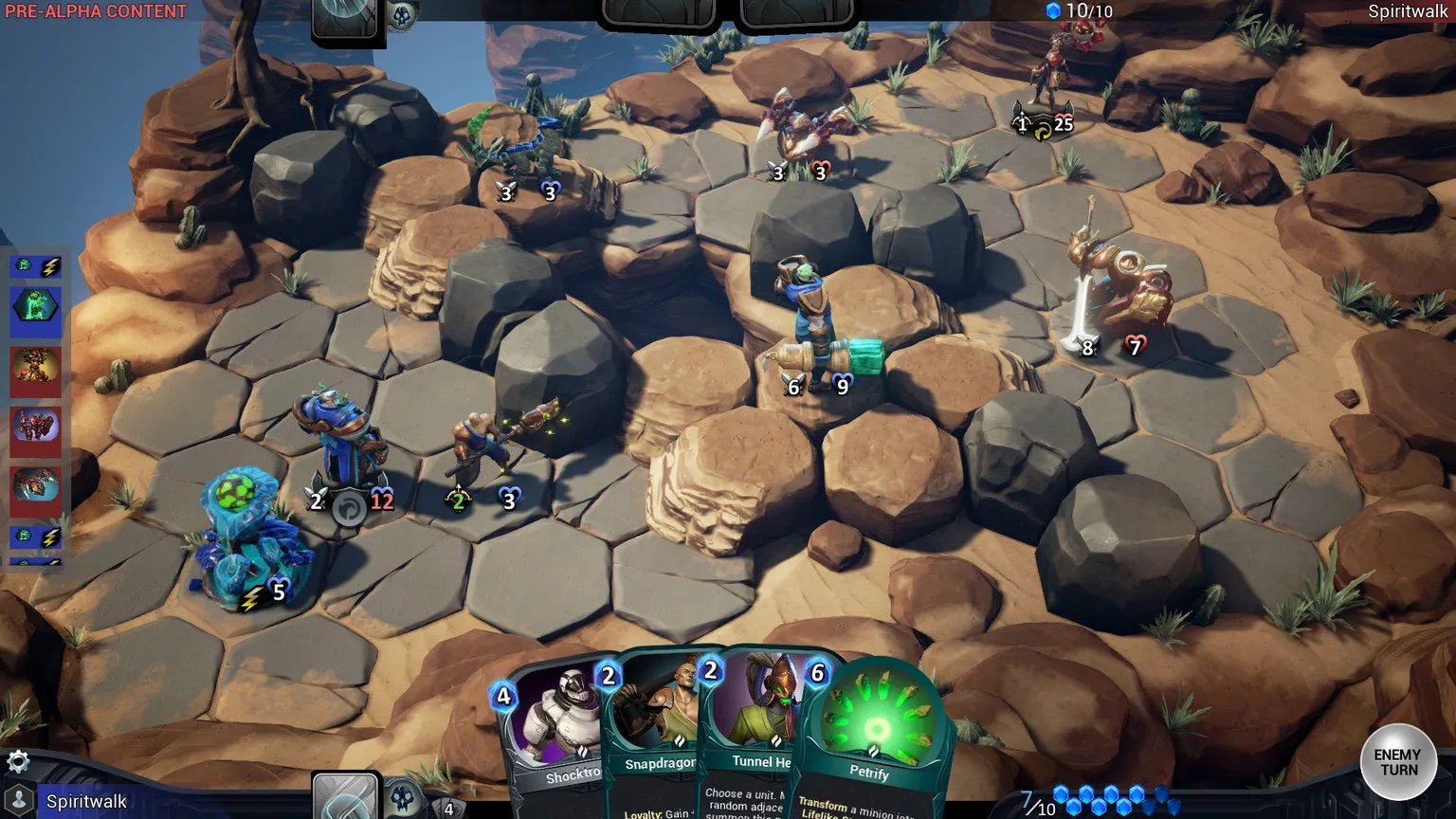Shardbound tactical gameplay