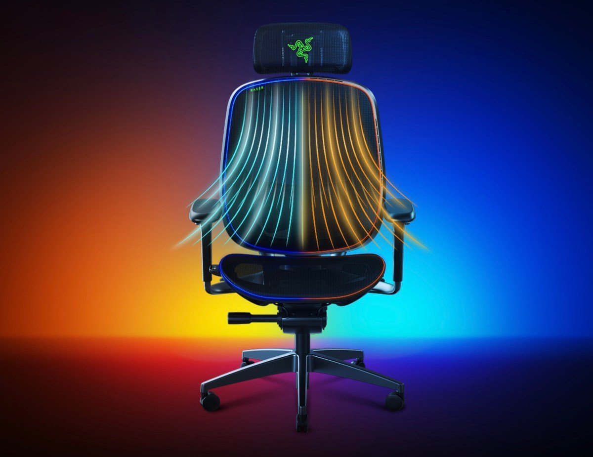 Razer’s concept gaming chair will heat your butt up before cooling it down