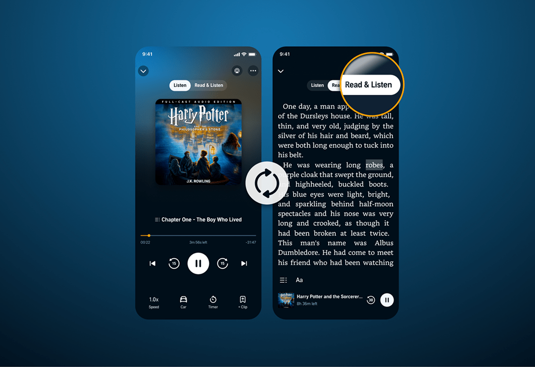 Audible’s new ‘Read & Listen’ feature syncs your Kindle e-books with audiobooks