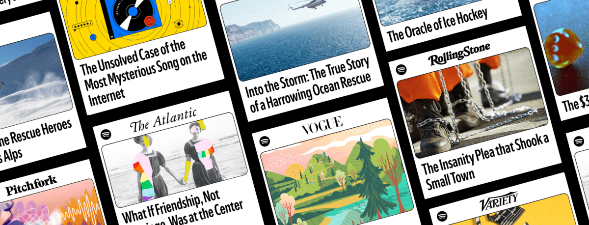 Spotify now lets you stream narrated magazine articles, too