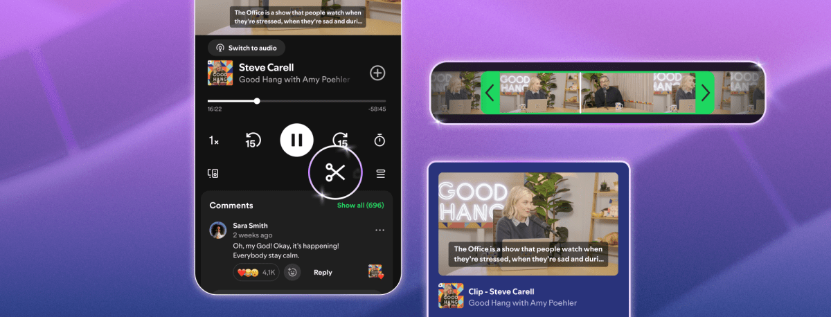 Spotify now lets you ‘clip’ moments from your favorite podcast