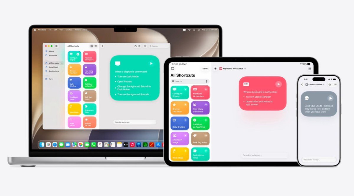 Apple will let you build workflows using AI in its new Shortcuts app